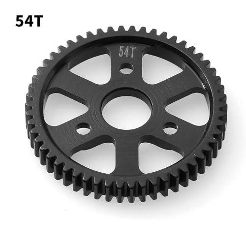 HAUTFENM Härtenstahl 54T 56T 58T 62T 65T 68T Hauptsporngetriebe 0,8 m 32p 3960 kompatibel mit 1 10 Skala E Maxx RC -Auto -Upgrade -Teile Austausch für RC -Fahrzeugmodelle(54T) von HAUTFENM