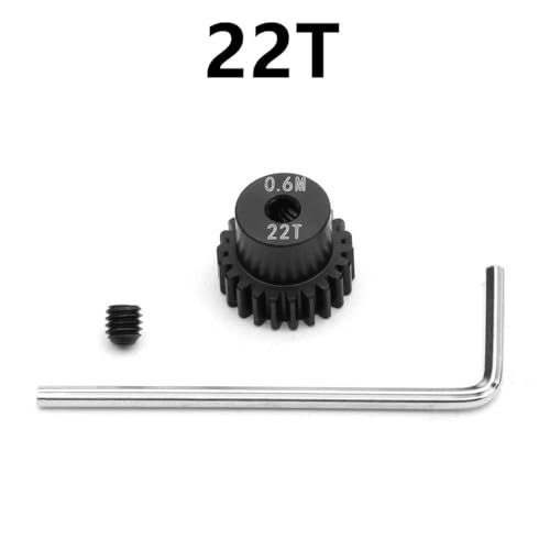 HAUTFENM Hyper GO H16 16207 16208 16209 16210 14209 14210 14301 Kompatibler Stahlmotorgetriebe 14T 19T 22t 26T für RC -Auto- und Austauschteile(22T) von HAUTFENM