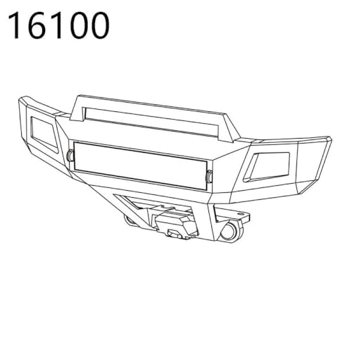 HAUTFENM Hyper GO H16H 16208 16209 16210 kompatible Differentialschockdämpfer -Reifen -Stoßstangen Zahnrad für 1 16 -Skala -RC -Autoteile und(16100) von HAUTFENM