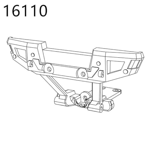 HAUTFENM Hyper GO H16H 16208 16209 16210 kompatible Differentialschockdämpfer -Reifen -Stoßstangen Zahnrad für 1 16 -Skala -RC -Autoteile und(16110) von HAUTFENM