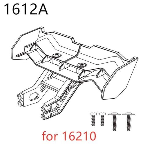 HAUTFENM Hyper GO H16H 16208 16209 16210 kompatible Differentialschockdämpfer -Reifen -Stoßstangen Zahnrad für 1 16 -Skala -RC -Autoteile und(1612A) von HAUTFENM