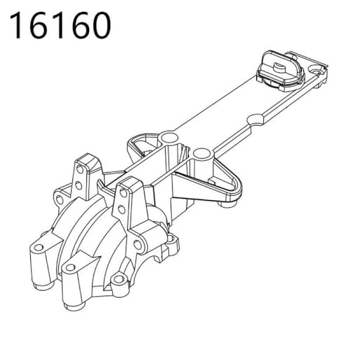 HAUTFENM Hyper GO H16H 16208 16209 16210 kompatible Differentialschockdämpfer -Reifen -Stoßstangen Zahnrad für 1 16 -Skala -RC -Autoteile und(16160) von HAUTFENM