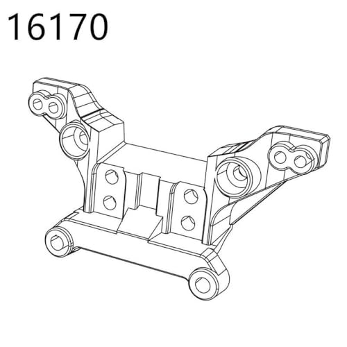 HAUTFENM Hyper GO H16H 16208 16209 16210 kompatible Differentialschockdämpfer -Reifen -Stoßstangen Zahnrad für 1 16 -Skala -RC -Autoteile und(16170) von HAUTFENM