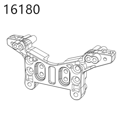 HAUTFENM Hyper GO H16H 16208 16209 16210 kompatible Differentialschockdämpfer -Reifen -Stoßstangen Zahnrad für 1 16 -Skala -RC -Autoteile und(16180) von HAUTFENM