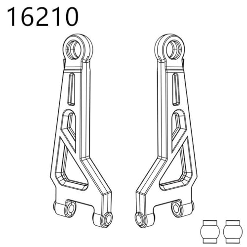 HAUTFENM Hyper GO H16H 16208 16209 16210 kompatible Differentialschockdämpfer -Reifen -Stoßstangen Zahnrad für 1 16 -Skala -RC -Autoteile und(16210) von HAUTFENM