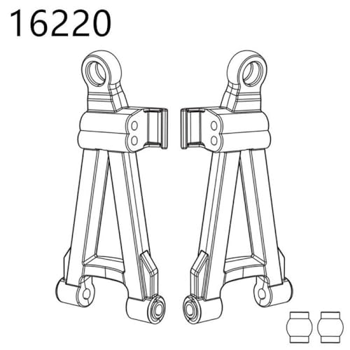 HAUTFENM Hyper GO H16H 16208 16209 16210 kompatible Differentialschockdämpfer -Reifen -Stoßstangen Zahnrad für 1 16 -Skala -RC -Autoteile und(16220) von HAUTFENM