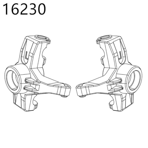 HAUTFENM Hyper GO H16H 16208 16209 16210 kompatible Differentialschockdämpfer -Reifen -Stoßstangen Zahnrad für 1 16 -Skala -RC -Autoteile und(16230) von HAUTFENM