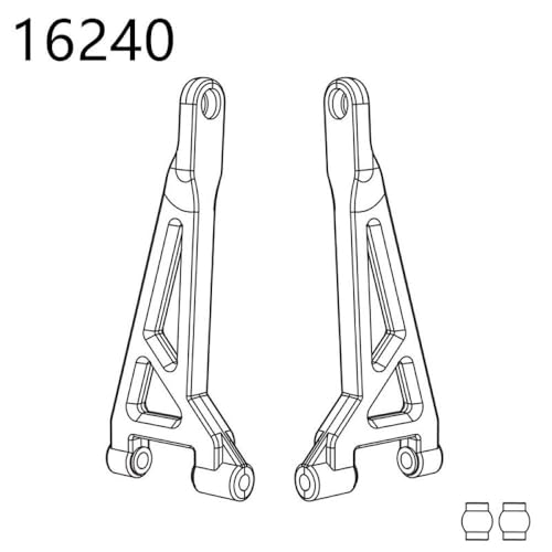 HAUTFENM Hyper GO H16H 16208 16209 16210 kompatible Differentialschockdämpfer -Reifen -Stoßstangen Zahnrad für 1 16 -Skala -RC -Autoteile und(16240) von HAUTFENM