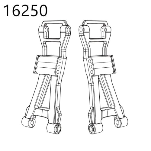 HAUTFENM Hyper GO H16H 16208 16209 16210 kompatible Differentialschockdämpfer -Reifen -Stoßstangen Zahnrad für 1 16 -Skala -RC -Autoteile und(16250) von HAUTFENM