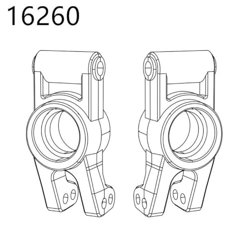 HAUTFENM Hyper GO H16H 16208 16209 16210 kompatible Differentialschockdämpfer -Reifen -Stoßstangen Zahnrad für 1 16 -Skala -RC -Autoteile und(16260) von HAUTFENM