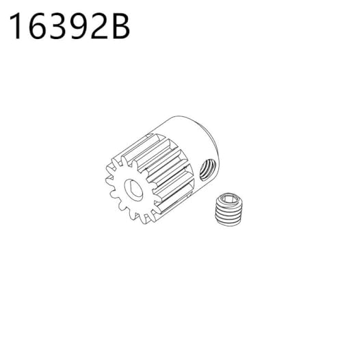 HAUTFENM Hyper GO H16H 16208 16209 16210 kompatible Differentialschockdämpfer -Reifen -Stoßstangen Zahnrad für 1 16 -Skala -RC -Autoteile und(16392B) von HAUTFENM