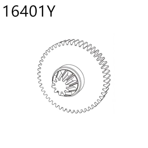 HAUTFENM Hyper GO H16H 16208 16209 16210 kompatible Differentialschockdämpfer -Reifen -Stoßstangen Zahnrad für 1 16 -Skala -RC -Autoteile und(16401Y) von HAUTFENM