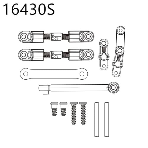 HAUTFENM Hyper GO H16H 16208 16209 16210 kompatible Differentialschockdämpfer -Reifen -Stoßstangen Zahnrad für 1 16 -Skala -RC -Autoteile und(16430S) von HAUTFENM