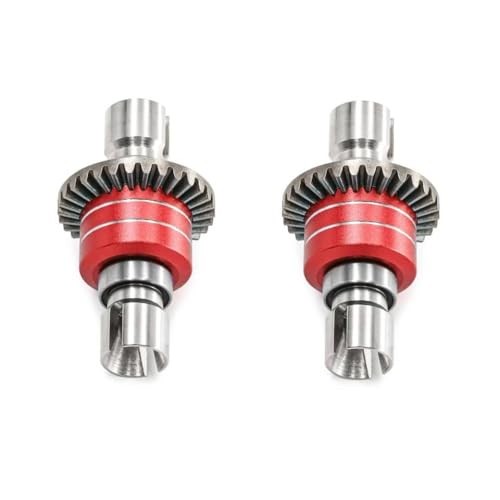 HAUTFENM Hyper GO RC -Auto -Upgrade -Teile Metalldifferential kompatibel mit den Modellen 16207 16208 16209 16210 H16 14209 14210 14301 16420g für Fahrzeuge 1/14 und 1/16 Skala(2pcs Red) von HAUTFENM