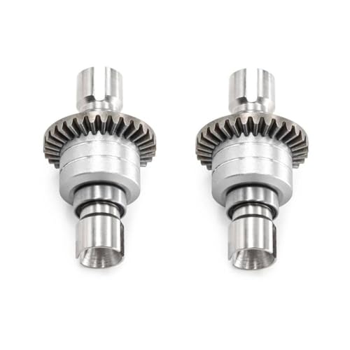 HAUTFENM Hyper GO RC -Auto -Upgrade -Teile Metalldifferential kompatibel mit den Modellen 16207 16208 16209 16210 H16 14209 14210 14301 16420g für Fahrzeuge 1/14 und 1/16 Skala(2pcs Silver) von HAUTFENM