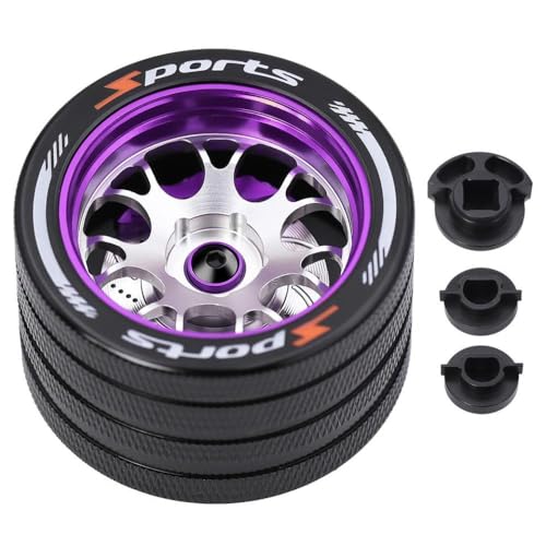 HAUTFENM Lenkrad -Handrad -Sender kompatibel mit Sanwa MT4 MT5 M12 und Futaba 4px 7px 10px NB4 KO Ex Nächstes WFLY X9 RC Radio Fernbedienung(Purple C) von HAUTFENM