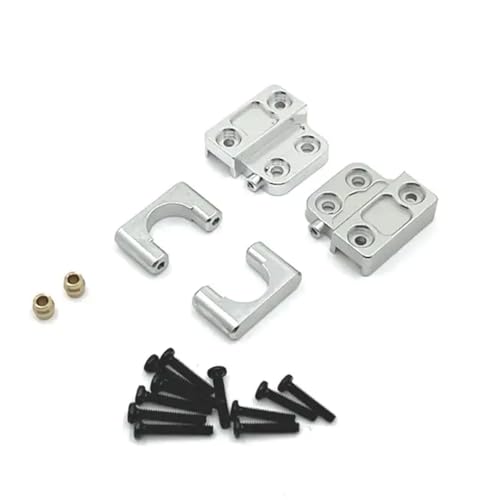HAUTFENM MN82 LC79 RC -Auto Metall -Hinterachse Stoßdämpfer Blattfeen Montagehalterung Fester Sitz 1 12 Skalierungs -Upgrade -Teile kompatibel mit verschiedenen RC -Modellen mit 1 12 Skala(Silver) von HAUTFENM