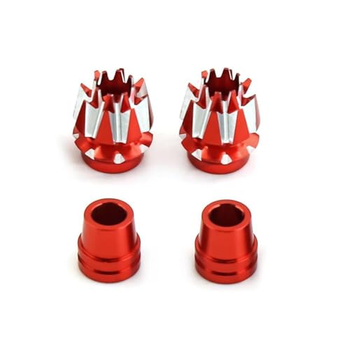 HAUTFENM Metall M3 Sender -Rocker -Stick -Enden, kompatibel mit X7 i6s i6 i6x Jumper T18 T16 und ähnliche Radiocontroller Arbeiten mit Futaba DX6 DX7S DX8 Taranis X9D(Red) von HAUTFENM