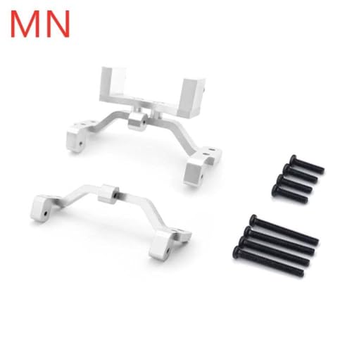 HAUTFENM Mn Mn99s Mn45 C14 C24 B14 B24 Metall -Pull -Stangenhalterung und Servohalterung Klassen -Upgrade -Teile, die mit RC -Autos kompatibel sind(MN Silver) von HAUTFENM