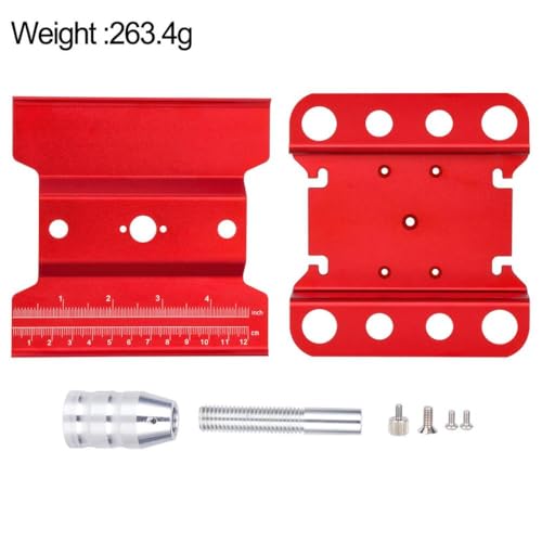 HAUTFENM RC Car Reparaturständer Workstation mit 360 -Grad -Rotation kompatibel mit 1/10 1/8 Skala Buggy- und Crawler -Models Assembly Tool Plattform(Red) von HAUTFENM