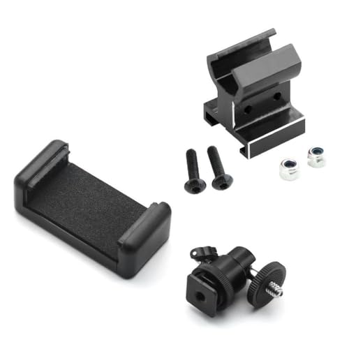 HAUTFENM TRX6 E-Maxx RC Car Metal Metal TQI Sendermontierhalter Upgrade-Zubehör kompatibel mit ähnlichen Modellen(Black) von HAUTFENM