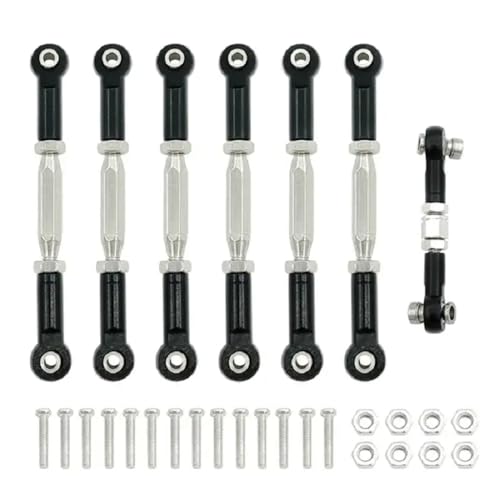HAUTFENM Turnbuckle Set für 1 10 -Skala -RC -Autos, kompatibel mit 4x4 VXL 2WD(Black) von HAUTFENM