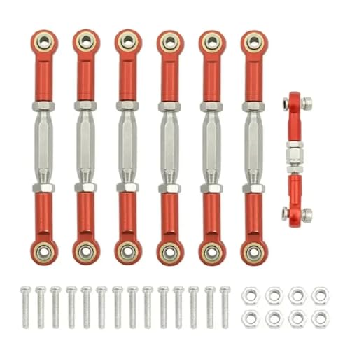 HAUTFENM Turnbuckle Set für 1 10 -Skala -RC -Autos, kompatibel mit 4x4 VXL 2WD(Red) von HAUTFENM