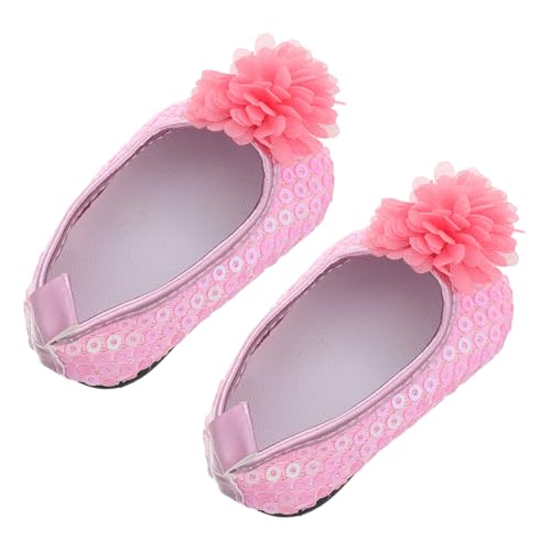 HAWILLOSCH 1 Paar Low Top Puppenschuhe Für Puppen Sommerkleidung Puppe Paillettenschuhe Zubehör Glitzer Mädchen Puppenschuhe Prinzessin Puppenschuhe Zubehör von HAWILLOSCH