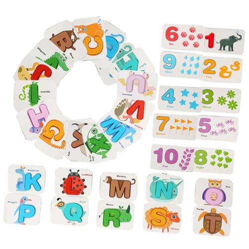 HAWILLOSCH Buchstaben Spiel 1 Satz Alphanumerische Karten Spielzeug Alphabet-rechtschreibspiel Kinderbrief Lernen Blöcke Kit Zur Rechtschreiberziehung Bildungskarten Für Kleinkinder Lernkarten Papier von HAWILLOSCH