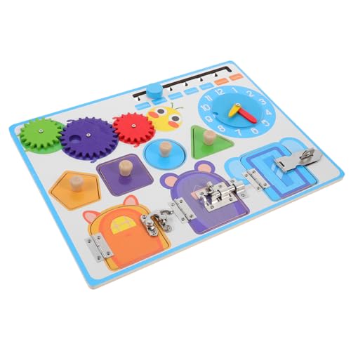 HAWILLOSCH Kleinkinderspielzeug 1-3 Jahre Alte Jungen Mädchen Lernaktivität Beschäftigt Brett Holzspielzeug Sensorische Spielmatte HAWILLOSCH Kleinkinderspielzeug 1-3 Jahre Alte Jungen Mädchen Lernaktivität Beschäftigt Brett Holzspielzeug Sensorische Spielmatte von HAWILLOSCH