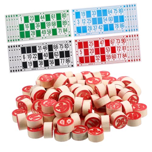 HAWILLOSCH 1 Satz Bingo-zahlenschach Tragbar Retro Bingos-schachspiel Russisches Schachspiel Für Den Besten Ehemann Aller Zeiten Bingo-Schach Familienspiel Papier von HAWILLOSCH