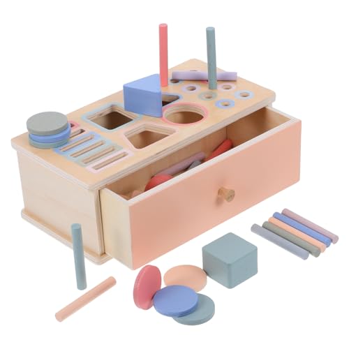 HAWILLOSCH 1 Satz Hölzerne und Formsortierbox für Kleinkinder Interaktives Lernspielzeug Feinmotorik und Logischem Sicher und von HAWILLOSCH