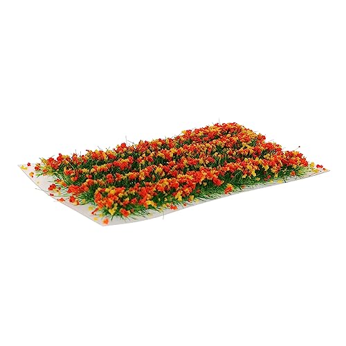 HAWILLOSCH 1 Schachtel Kunstrasen Mini-Gras-Cluster Kunstpflanzen Drinnen Blütenbüschel Landschaft Miniaturen Grasbüschel Miniatur Fälschung Grasmatte Outdoor- Gefälscht Künstlich Harz von HAWILLOSCH