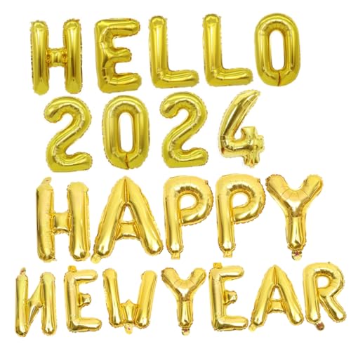 HAWILLOSCH 2024 Neujahr Party Dekorationen Frohes Neues Jahr Ballons Folienballons Set HAWILLOSCH 2024 Neujahr Party Dekorationen Frohes Neues Jahr Ballons Folienballons Set von HAWILLOSCH