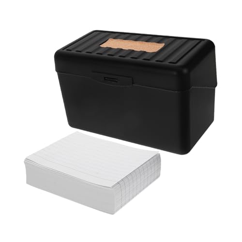 HAWILLOSCH 1 Set Ausgekleidete Memo-Karte Und Karteikartenhalter Box Multifunktionaler Speicher Container Notizbezüchter Dokumentinhaber Für Office Desk HAWILLOSCH 1 Set Ausgekleidete Memo-Karte Und Karteikartenhalter Box Multifunktionaler Speicher Container Notizbezüchter Dokumentinhaber Für Office Desk von HAWILLOSCH