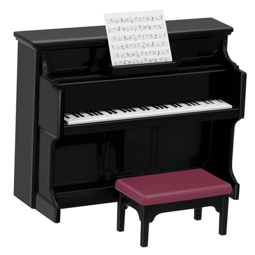 HAWILLOSCH 1 Set Miniatur Klavier Mit Hocker Für Puppenhaus Dekoratives Für Kinderzimmer Miniatur öbel Für Kreative Home Decor Mit Klaviernoten HAWILLOSCH 1 Set Miniatur Klavier Mit Hocker Für Puppenhaus Dekoratives Für Kinderzimmer Miniatur öbel Für Kreative Home Decor Mit Klaviernoten von HAWILLOSCH