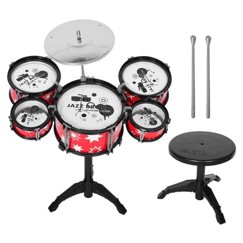 HAWILLOSCH Frühe Bildung Kinder Schlagzeug Set Montessori Kit Spielzeug Trommeln Für Kleinkinder Jungen Mädchen Musikinstrumente Set HAWILLOSCH Frühe Bildung Kinder Schlagzeug Set Montessori Kit Spielzeug Trommeln Für Kleinkinder Jungen Mädchen Musikinstrumente Set von HAWILLOSCH