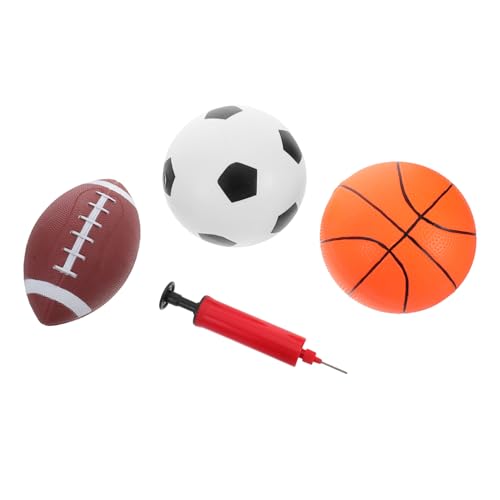 HAWILLOSCH Mini-Basketball-Spiele-Set Für Kleinkinder Bounce-Kinder-Basketball-Spielzeug PVC-Sport Mit Pumpe Für Spielplätze von HAWILLOSCH