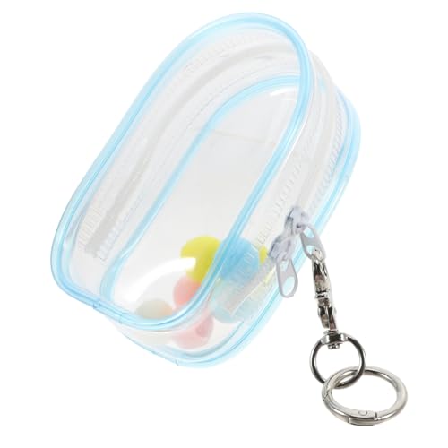 HAWILLOSCH 1satz Runder Transparenter Aufbewahrungssack Für Mini-figuren Tragbare Vitrine Mit Reißverschluss Für Sammlerstücke Staubgeschützte Und Anpassbare Tragetasche Für Puppen Und von HAWILLOSCH