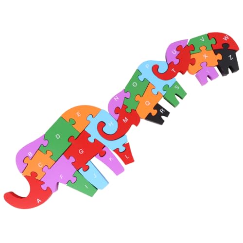 HAWILLOSCH 1 Stück Buchstaben -Puzzle -Bausteine rätseln Hölzern von HAWILLOSCH