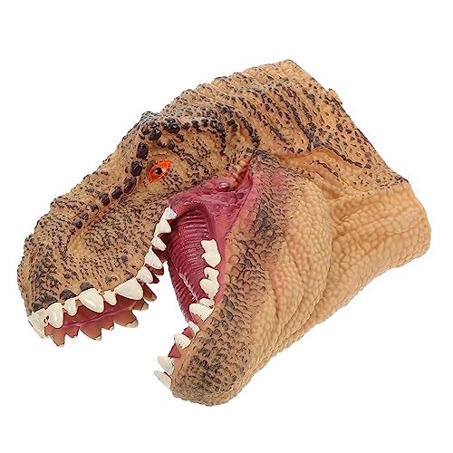 HAWILLOSCH 1 Stück Dinosaurier-Marionetten-Handschuhe kinderspielzeug kinderknallzeug Tyrannosaurus Handpuppe verspielte Handpuppe Dinosaurierkopfspielzeug weiches Gummi von HAWILLOSCH
