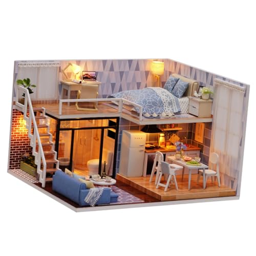 HAWILLOSCH 1 Stück Mini DIY Diorama Bausatz Miniatur Bausatz Eulenhaus Spielmodellbausätze Spielzeughöhle Bausatz Puppenhaus Das Kleines Bausatz Kabinenmodell von HAWILLOSCH