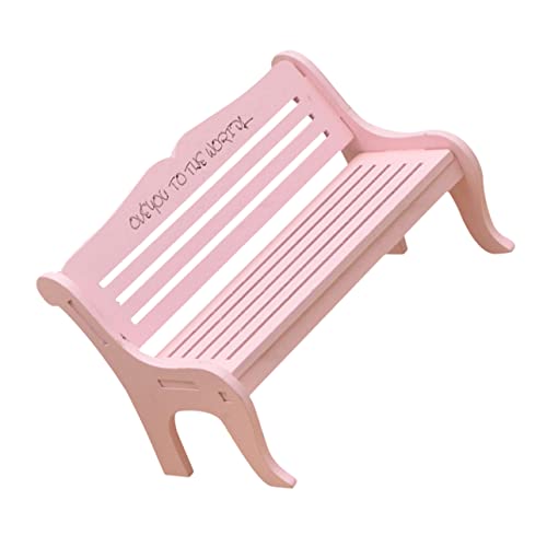 HAWILLOSCH 1 Stück Mini Holzbank für Puppenhaus Dekorative Miniaturbank Fotorequisit oder Tischornament Langlebig und Leicht Perfektes Zubehör für Kreative Wohnideen von HAWILLOSCH