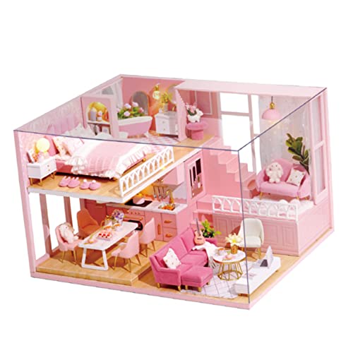 HAWILLOSCH 1 Stück Miniatur DIY Kleines Kleines Winzige Häuser Das Winzige Häuser Miniatur DIY Wohnung Handbuch Zum Zusammenbauen Spielzeugkabinenmodell Mini DIY von HAWILLOSCH