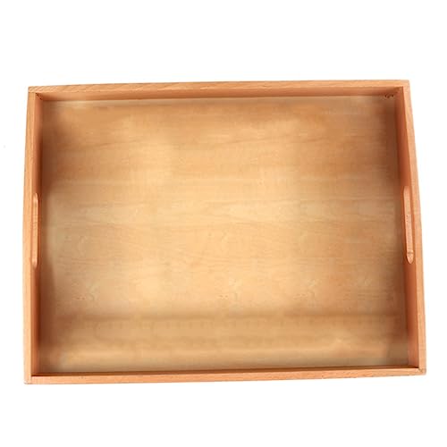 HAWILLOSCH 1 Stück Montessori-Tablett -Organizer für Tablettspielzeug organisieren für kinderspielzeug basteln bastelset pädagogisches Holz von HAWILLOSCH