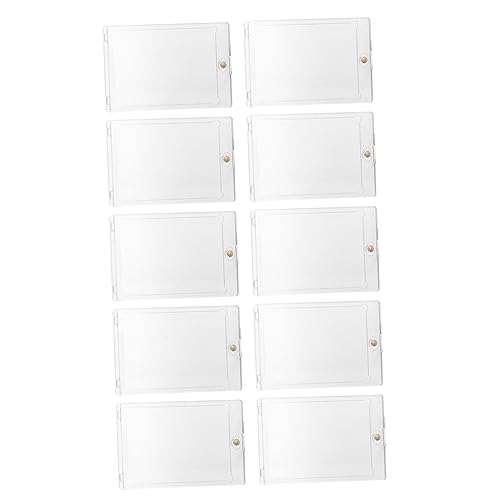 HAWILLOSCH 10 Stück Magnetischer Kartenhalter Transparente Spielkartenbox mit Einzigartigem Design Sicherer Magnetöffnung und Uv Schutz für Sammelkarten und Spielkarten Langlebig und Einfach von HAWILLOSCH