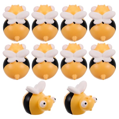 HAWILLOSCH Winzige Biene Puppen Mini Ornament Miniaturen 10 Stücke Harz Biene Crafting für HAWILLOSCH Winzige Biene Puppen Mini Ornament Miniaturen 10 Stücke Harz Biene Crafting für von HAWILLOSCH