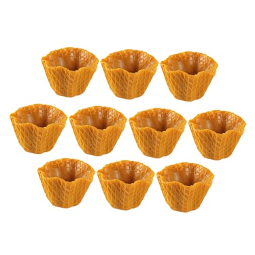 HAWILLOSCH 10 Stück Simulationskegel Ice Cream Cones Mini Eiswaffel Geschenkidee Eiswaffel Sammlerstück Eiswaffel DIY Eiswaffel Haarspange DIY Charme Haarspange selber Machen PVC Light Brown HAWILLOSCH 10 Stück Simulationskegel Ice Cream Cones Mini Eiswaffel Geschenkidee Eiswaffel Sammlerstück Eiswaffel DIY Eiswaffel Haarspange DIY Charme Haarspange selber Machen PVC Light Brown von HAWILLOSCH