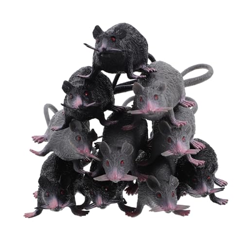 HAWILLOSCH 10 Stück Simulierte Ornamente Gruseliger Schrecken Gefälschte Halloween Geburtstagsparty Streich Lebensechtes Mäusespielzeug Realistische Gruselige Ratten HAWILLOSCH 10 Stück Simulierte Ornamente Gruseliger Schrecken Gefälschte Halloween Geburtstagsparty Streich Lebensechtes Mäusespielzeug Realistische Gruselige Ratten von HAWILLOSCH