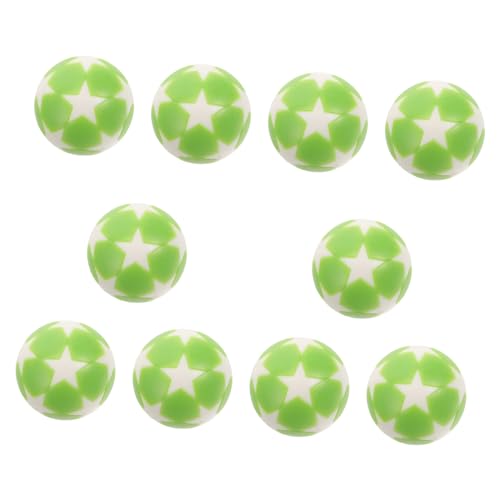 HAWILLOSCH 10 Stück Tischfußball Fußbälle für Spiele Erwachsene Heller Fußball drinnen sankastenspielsachen kunststoffball mini Football Foosball -Tischkugeln Bälle für Tischkicker Plastik von HAWILLOSCH